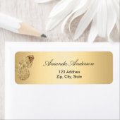 Butterfly gold retouradres etiket (Insitu)