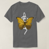 Butterfly goud wordt getransformeerd t-shirt (Design voorkant)