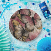 Butterfly grace papieren bordje (Feest)