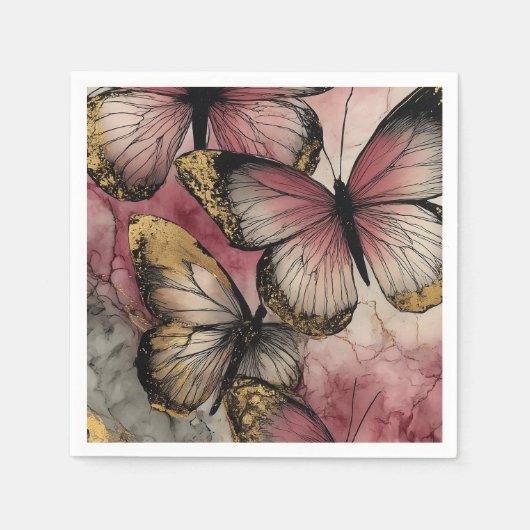 Butterfly grace servet (Voorkant)