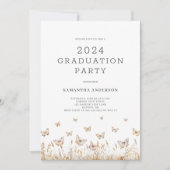 Butterfly Graduation Party Kaart (Voorkant)