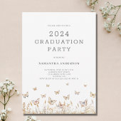 Butterfly Graduation Party Kaart