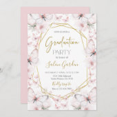 Butterfly Graduation Party Kaart (Voorkant / Achterkant)