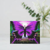 Butterfly graffitis briefkaart (Staand voorkant)