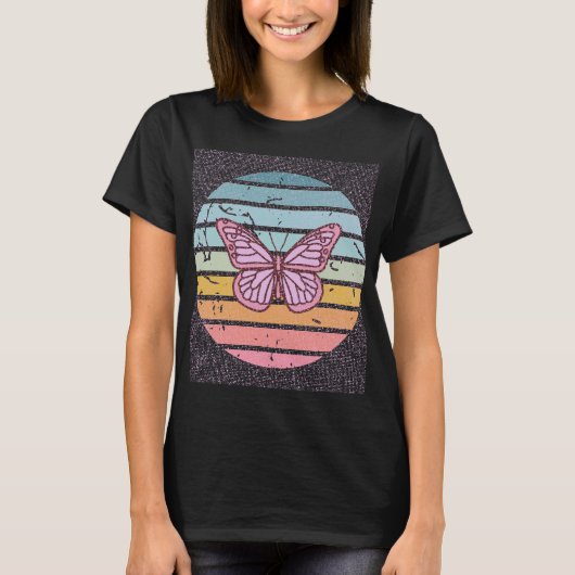 "Butterfly" grafisch T-shirt | stijlvol (Voorkant)