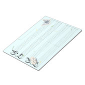 Butterfly Grand Staff Extra Wide Rule Kinder Muzie Notitieblok (Schuin)