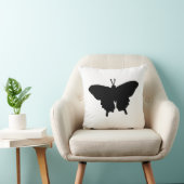 Butterfly Graphic Black en White Sierkussen (Stoel)