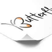 Butterfly Graphic Design, Butterfly Foto Afdruk (Hoek)