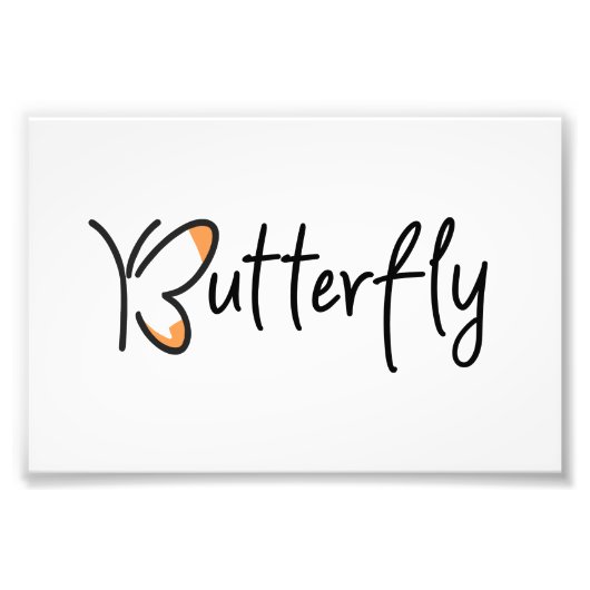 Butterfly Graphic Design, Butterfly Foto Afdruk (Voorkant)
