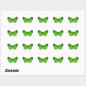 Butterfly Greens Ronde Sticker (Vel)