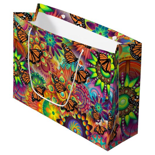 Butterfly Groot Cadeauzakje (Voorkant Gekanteld)