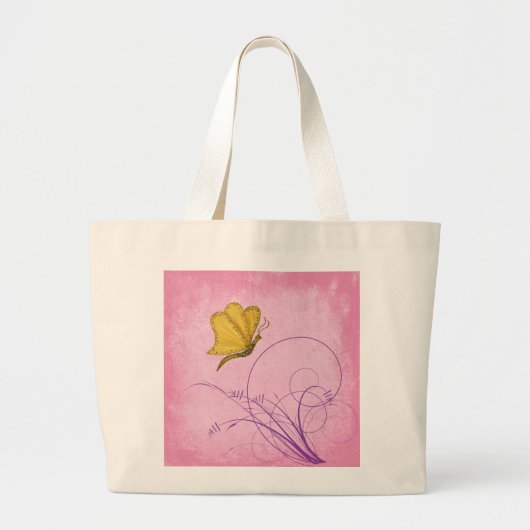 BUTTERFLY GROTE TOTE BAG (Voorkant)