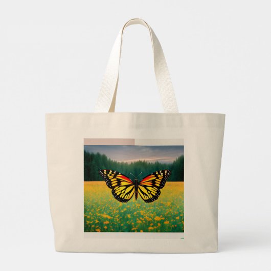 Butterfly Grote Tote Bag (Achterkant)