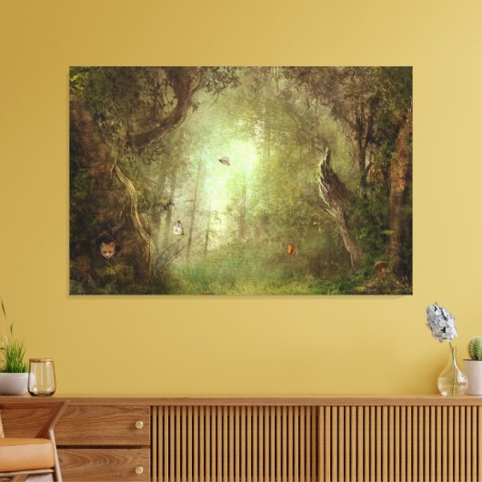 Butterfly Grove Ingewikkeld Canvas (Insitu (Woonkamer))