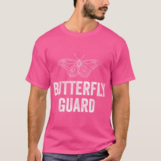Butterfly Guard Jiu Jitsu Shirt voor Bjj White (Voorkant)