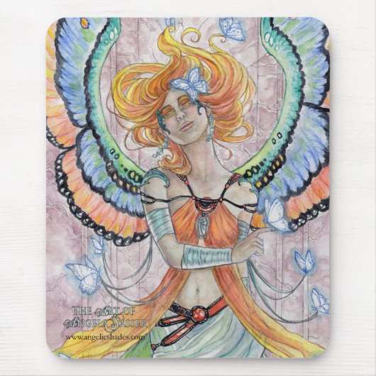 Butterfly Guardian Mousepad Muismat (Voorkant)