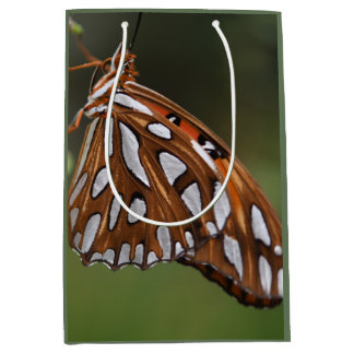 Butterfly Gulf Fritillary Passion Oranje Green Medium Cadeauzakje