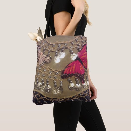 Butterfly Gypsy Scarf Tote Bag (Dichtbij)