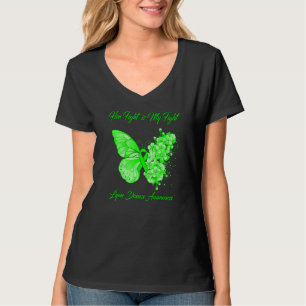 Butterfly haar gevecht is mijn brandende ziekte va t-shirt