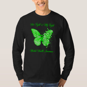 Butterfly Haar gevecht is mijn strijd tegen de gee T-shirt