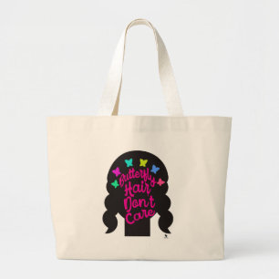 Butterfly Hair No Care Fun Trendy Hairstyle Grote Tote Bag