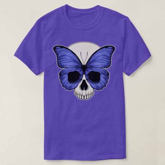 Butterfly Halloween schedel T-shirt (Design voorkant)