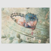 Butterfly Hand Schrijven Letter Decoupage Tissuepapier (Voorkant)