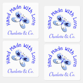 Butterfly Handgemaakt met liefdesproduct op maat Labels