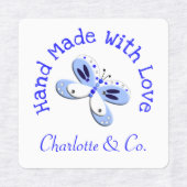Butterfly Handgemaakt met liefdesproduct op maat Labels (Design 1)