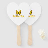 Butterfly Handwaaier (Voorkant en achterkant)
