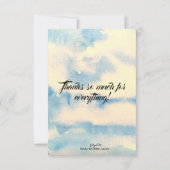 Butterfly Happat Hartelijk dank Bedankkaart (Achterkant)