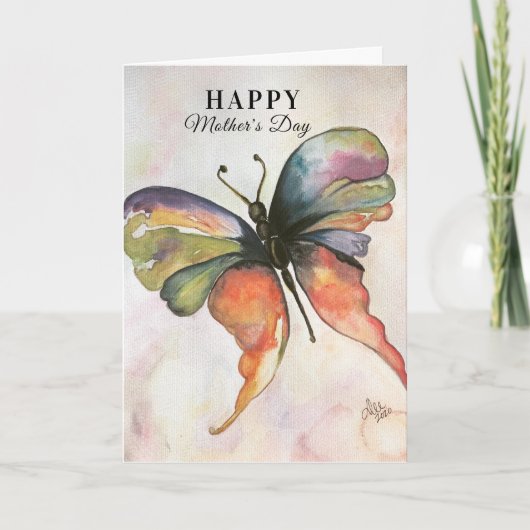 Butterfly Happiness Moederdag Kaart (Voorkant)