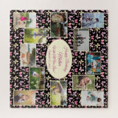 Butterfly Happy Birthday Moeder Photo Collage Legpuzzel (Horizontaal)