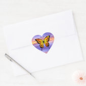 Butterfly  hart sticker (Envelop)