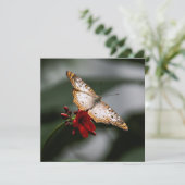 Butterfly Hartelijk dank Bedankkaart (Staand voorkant)