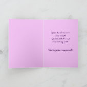 Butterfly - Hartelijk dank Bedankkaart (Binnen)