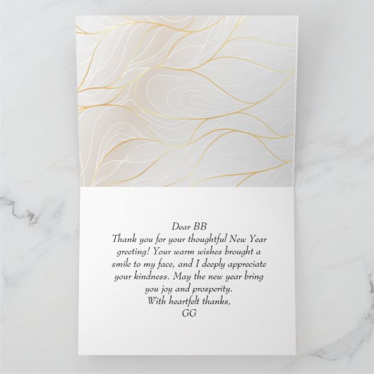 Butterfly - Hartelijk dank Bedankkaart (Binnen)