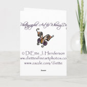 Butterfly Hartelijk dank Bedankkaart (Achterkant)