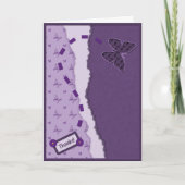 Butterfly - Hartelijk dank Bedankkaart (Voorkant)