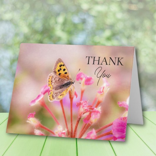 Butterfly - Hartelijk dank Bedankkaart