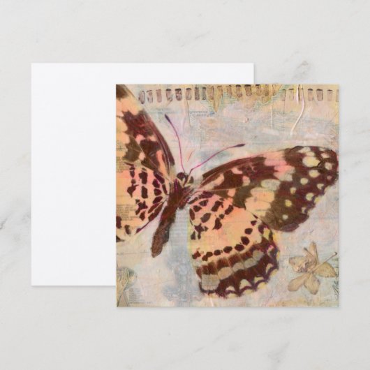 Butterfly - Hartelijk dank Bedankkaart (Voorkant / Achterkant)