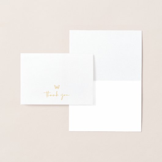 Butterfly Hartelijk dank Folie Kaarten (Display)