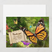 Butterfly - Hartelijk dank Kaart (Voorkant / Achterkant)