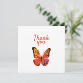 Butterfly Hartelijk dank Kaart (Staand voorkant)