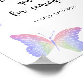 Butterfly \ Hartelijk dank voor uw komst Poster (Hoek)