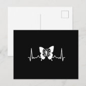 Butterfly-hartslag Briefkaart (Voorkant / Achterkant)