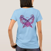 Butterfly Haze-Dames Burnout T-Shirt (Achterkant)