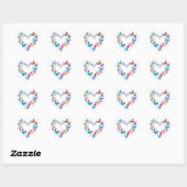 Butterfly Heart Aesthetic Sticke Hart Sticker (Vel)