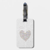Butterfly Heart Bagagelabel (Achterkant verticaal)