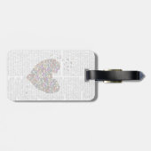 Butterfly Heart Bagagelabel (Achterkant horizontaal)